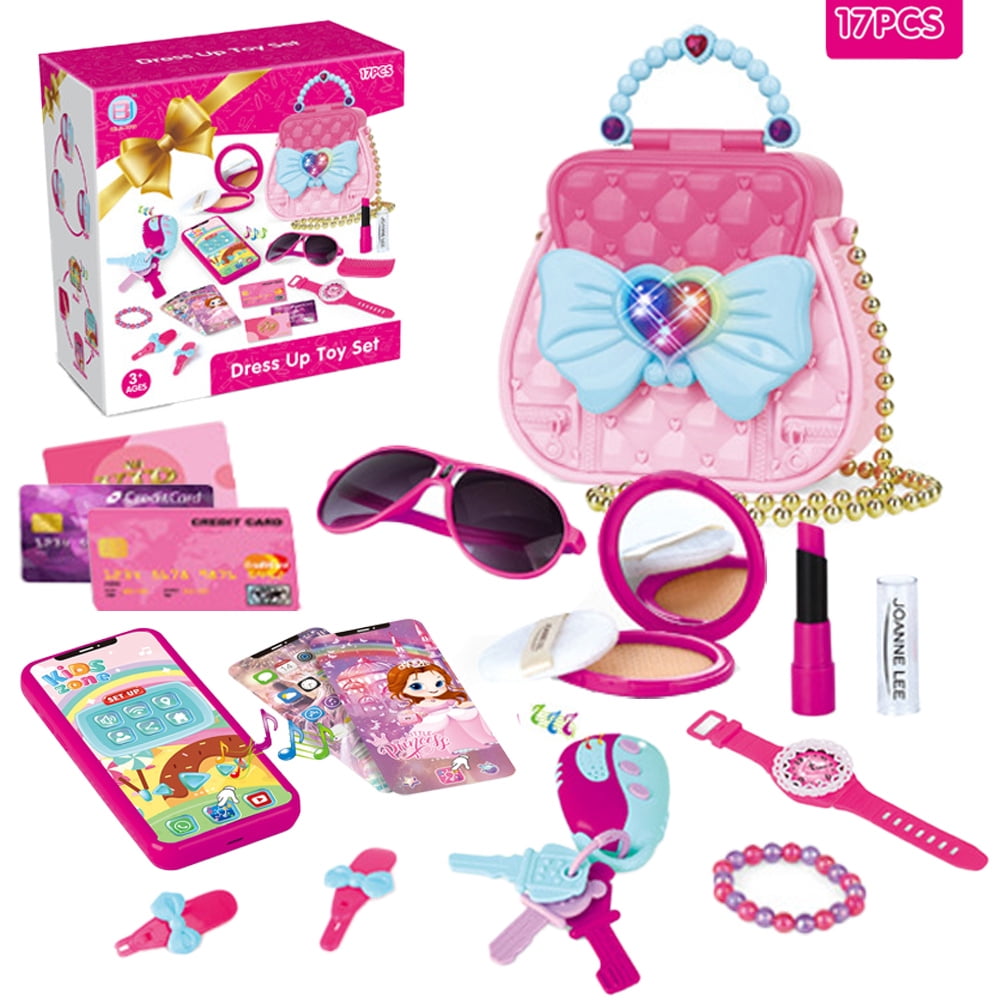 Toy Purse Pretend My First Purse Princess Set for Girls, Toy Handbag with  Pretend Play for Kids, 17 Pcs - Walmart.com