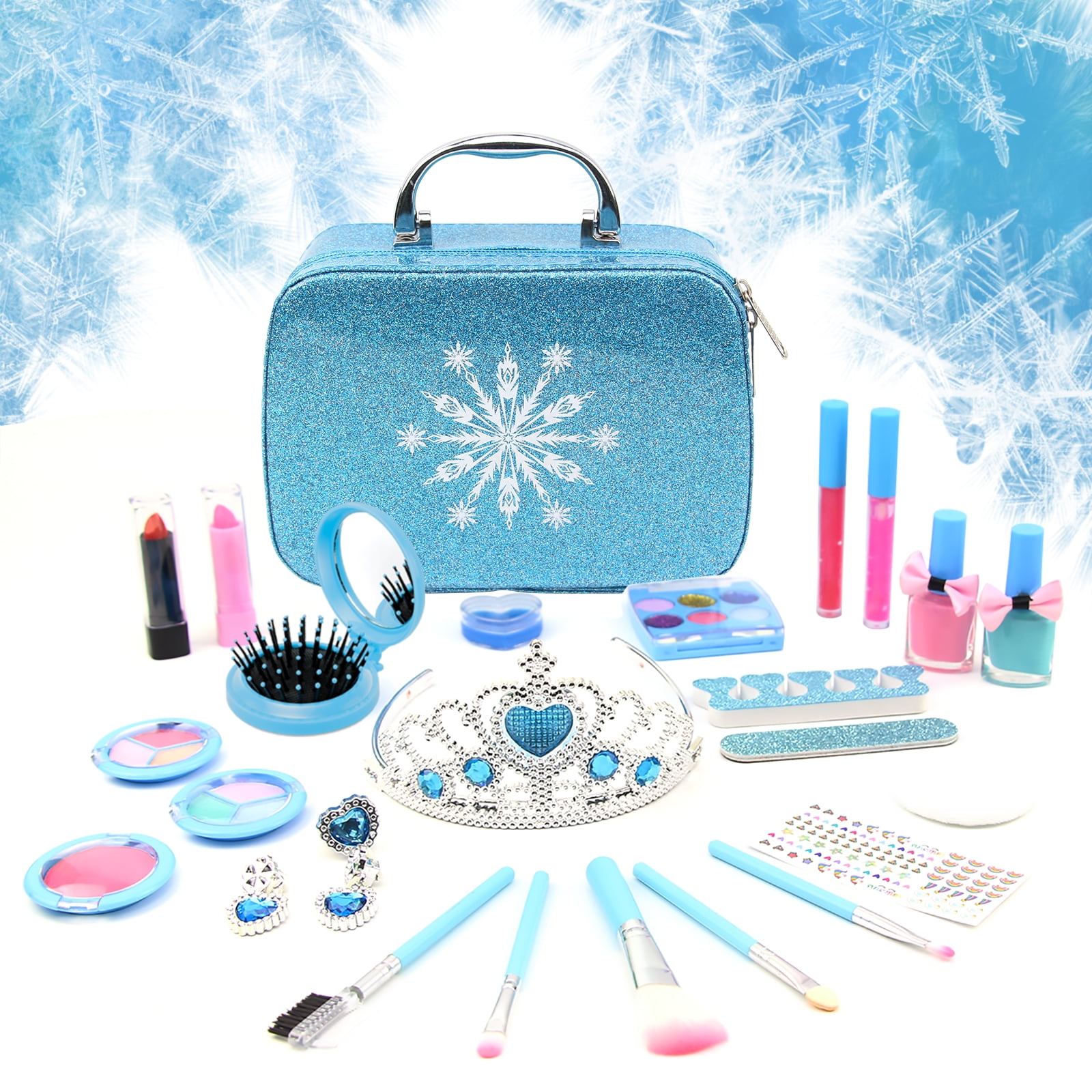 Princess Makeup Set Toys for Girls 8-12 Years Washable Non-Toxic Kids  Makeup Kit