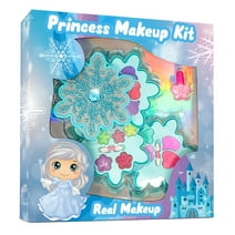 Kids Makeup Kit for Girls, Washable Frozen Makeup Set for Little Girls, Princess Beauty Play Toy