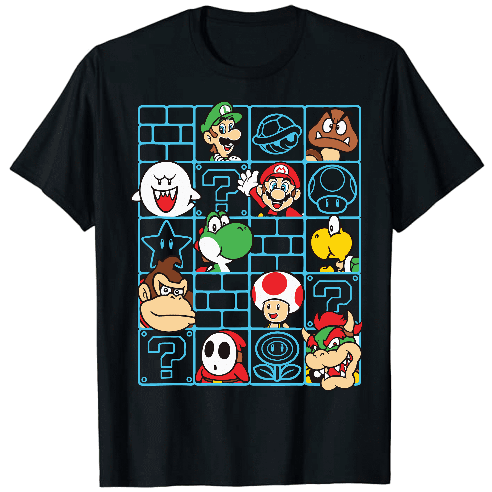 Powerup Box Mario Kids Powerup Box Graphic T-Shirt, Youth Size 8, Short-Sleeve ...