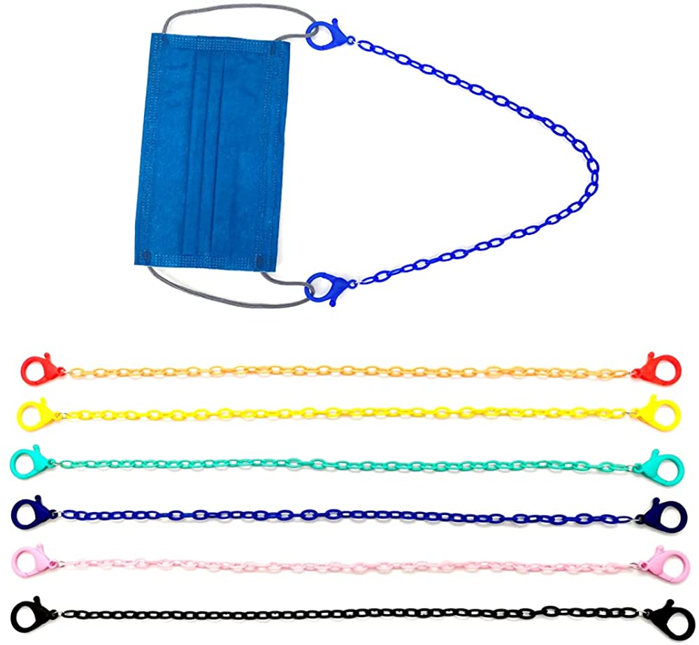 Kids Mask Chain 6 Pcs Lanyard for Mask for Kids face mask holder for