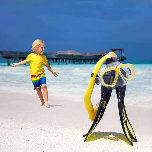 Kids Mask Fins Snorkel Set Snorkeling Packages