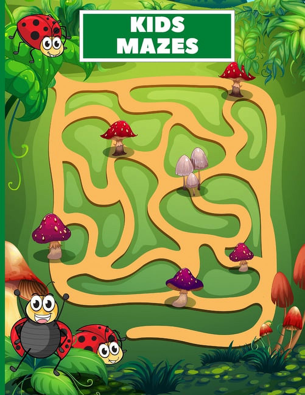 Kids Mazes: Fun Kids Mazes Ages 4-8, (Paperback)