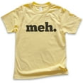 thumbnail image 1 of Kids Meh Shirt, Youth Kids Boy Girl T-Shirt, Geek Shirt, Nerd Shirt, Gamer Shirt, Gaming Shirt, Funny Sassy Tee, Yellow, Small, 1 of 4