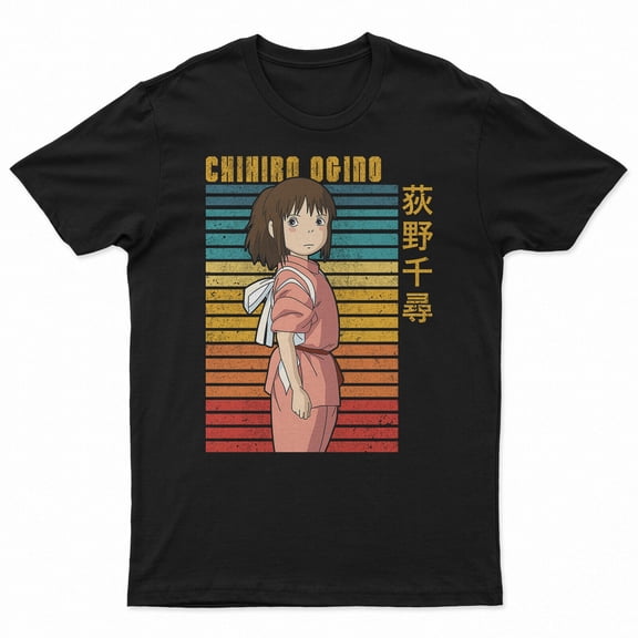 Kids / Men /Women Japanese Anime Manga Spirited Away Chihiro Ogino Retro T-Shirt