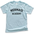 thumbnail image 1 of Kids Mermaid Academy T-Shirt, Youth Kids Girl T-Shirt, Summer Shirt, Mermaid T-shirt, Ocean Shirt, Beach Tshirt, Light Blue, Medium, 1 of 4