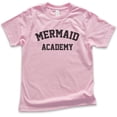 thumbnail image 1 of Kids Mermaid Academy T-Shirt, Youth Kids Girl T-Shirt, Summer Shirt, Mermaid T-shirt, Ocean Shirt, Beach Tshirt, Light Pink, Medium, 1 of 4
