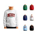 thumbnail image 1 of Kids Merry Christmas Sweatshirt Long Sleeve Crewneck Pullover Letter Print Top 3-14 Years, 1 of 5