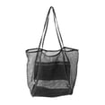 thumbnail image 1 of Kids Mesh Beach Toy Bag, Sandproof Adjustable Strap Tote for Shells & Swim Gear (Durable & Machine Washable), 1 of 1