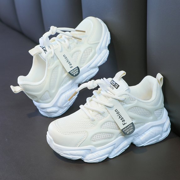 Kids Mesh Sneakers Boys Girls Casual Shoes Unisex-Child Lightweight Breathable Athletic Running Tennis Walking School Shoes