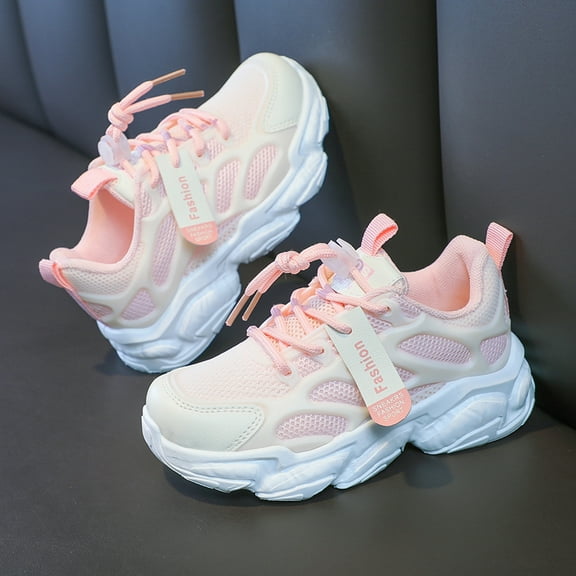 Kids Mesh Sneakers Boys Girls Casual Shoes Unisex-Child Lightweight Breathable Athletic Running Tennis Walking School Shoes