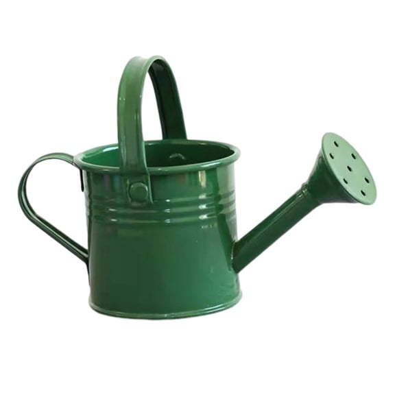 Kids Metal Watering Can Small Iron Watering Pot for Gardening Compact 6-Inch Watering Pail for Indoor and Outdoor Plants,Cute Watering Can(Dark Green)