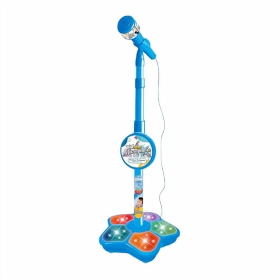 Kids Microphone Adjustable Standing Microphone for Toddler Microphones with Stand Toy Microphones Connects to Mp3,Mobile,Karaoke Machine for Kids Karaoke Machine for Girls Birthday Gifts