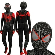 Kids Miles Superhero Costume Cosplay Jumpsuit Party Fancy Dress Halloween For 9-10 Years