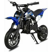 Kids Mini 50CC Gas Dirt Bike, 2 Stroke Ride on Bike with Off-Road Tire, Shocks, Pull Start, Oil Mixed Required, Support Up to 165lbs,Max Speed 20Mph, Age 8+