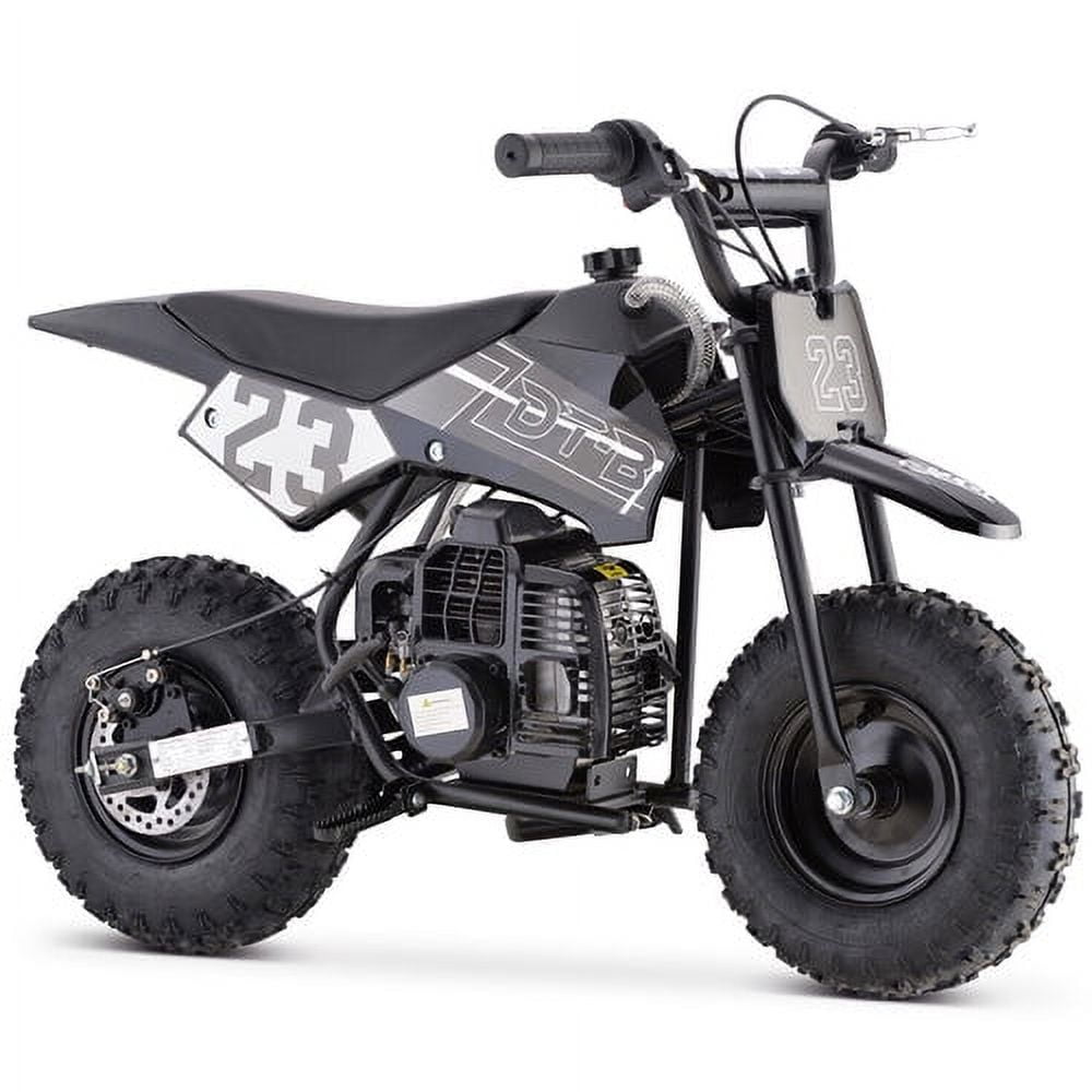 Kids Mini 50CC Gas Dirt Bike, 2 Stroke Ride on Bike with Off-Road Tire,  Shocks, Pull Start, Oil Mixed Required, Support Up to 165lbs,Max Speed 20  MPH,Age 8+ 