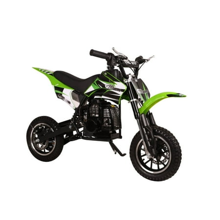 HOVER HEART Kids Mini 50CC Gas 2-Stroke Dirt Bike, for 8 Years to 12 Years - Green