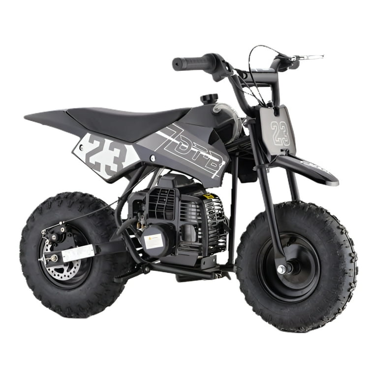 Free Shipping Kids Mini 50CC Gas Dirt Bike DB2 Model 2 Stroke Ride on Bike with Off Road Tire Shocks Pull Start Oil Mixed Required Support Up to 165lbs Walmart