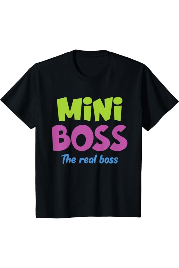 Kids Mini Boss Little Baby Boss Girl Boy Children T-Shirt, Unisex T-Shirt