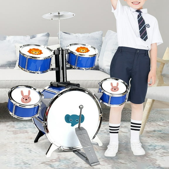 Kids Mini Drum Set for Toddlers Beginners Drum Set,5 Drums Percussion Set with Cymbal Drumsticks Stand,Toys for Boys Girls Aged 3-14 Years Old Beginner Birthday Gift