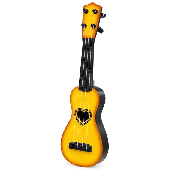 Kids Mini Guitar Toy Ukulele Style 4 String Pretend Play Musical Instrument for Toddlers Boys Girls Ages 3+ Birthday Gift