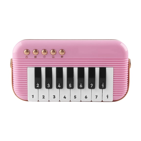 Kids Mini Piano Toy, Toddler Pocket Travel Piano Keyboard for 1-3, Portable Musical Instrument Toys, Music Interactive Birthday Gift 2 4 5 6 Year Old Boy Girl Child Early Learning Musical Toy
