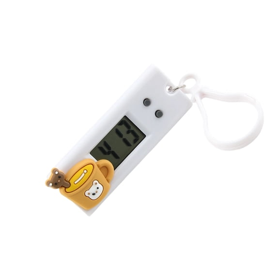 Kids Miniature Clock Timepiece Portable For School Use Clear Readout To Teach Time Concepts Safe Plastic Cartoon Themed