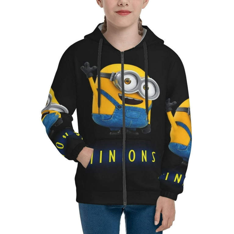 Minion zip up hoodie sale