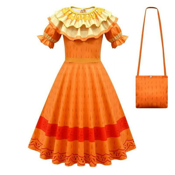 Kids Mirabel Cosplay Costume Girls Dress Princess Dresses Outfits Halloween Suit