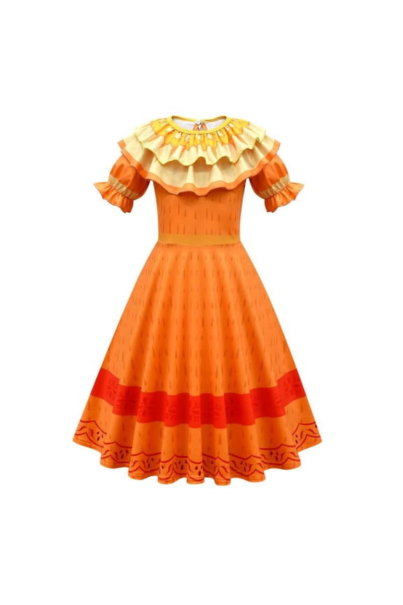 Kids Mirabel Cosplay Costume Girls Dress Princess Dresses Outfits Halloween Suit