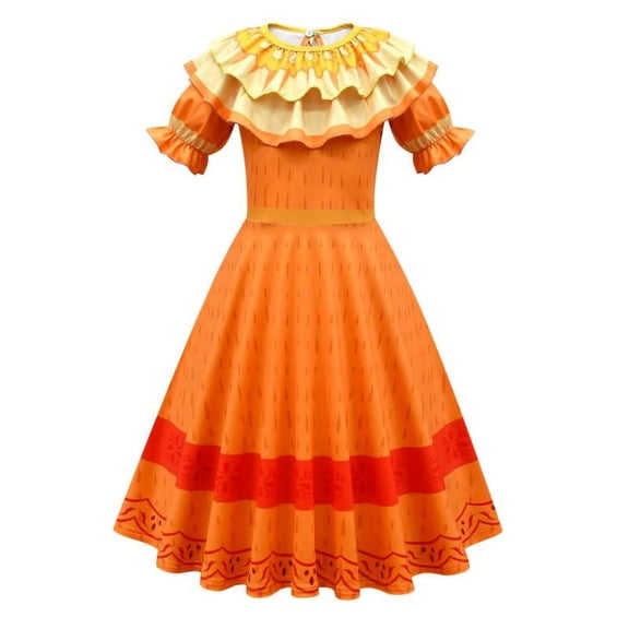 Kids Mirabel Cosplay Costume Girls Dress Princess Dresses Outfits Halloween Suit