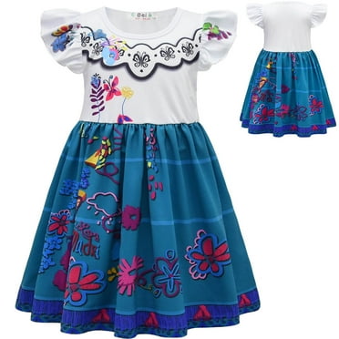 Kids Encanto Mirabel Costume Dress Cosplay Mirabel Madrigal Princess Skirts Outfits