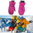 thumbnail image 1 of Kids Mittens Children Winter Snow Waterproof Thick Warm Windproof Gloves for Girls Boys, 1 of 8