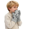 thumbnail image 1 of Kids Mittens Kids Winter Ski Mittens Printed Thermal Lined Quick Drying Handwear Durable Cold Weather Outdoor Sports Gloves for Boys and Girls Toddler Girl Mittens Grey 6 Months-24 Months, 1 of 7