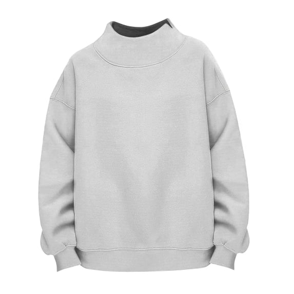 Kids Mock Neck Sweater Mock Neck Sweatshirt for Girls Y2K Oversized Turtleneck Sweater Long Sleeve Cute Fleece Pullover Tops Fall Trendy Clothes
