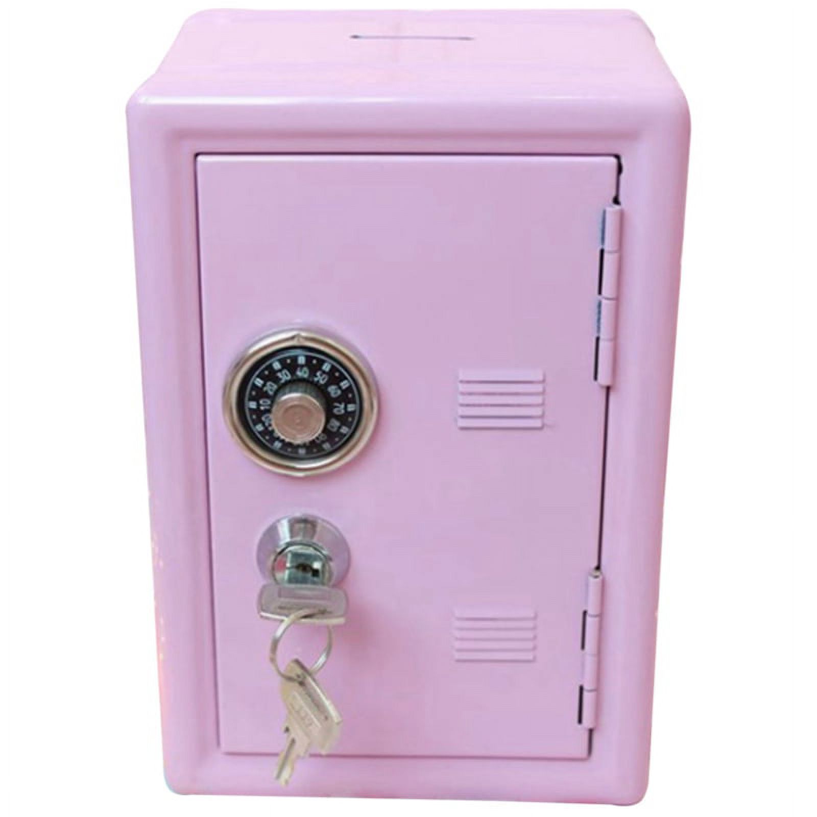 Kids Money , Mini Money Box Gift Safe Case Password with Key Metal