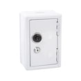 thumbnail image 1 of Kids Money Safe, Combination Lock Box, Small Lock Box with Key, Cash Storage, Childhood Saving, Playroom Use, White, 8X5 in, 1 Pc, 1 of 3
