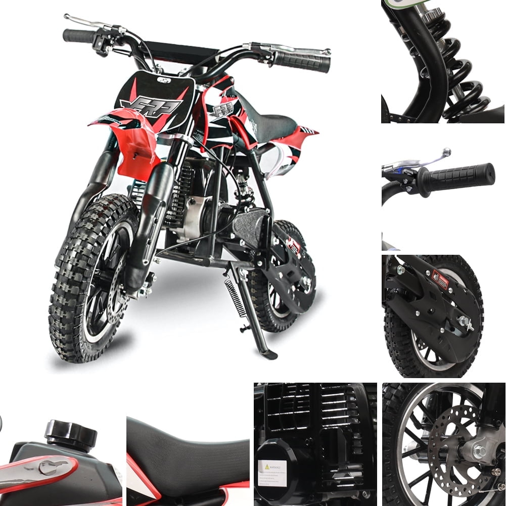 FRP DB001 Gas Dirt Bike, Kids Off-Road Mini Motorcycle, Blue