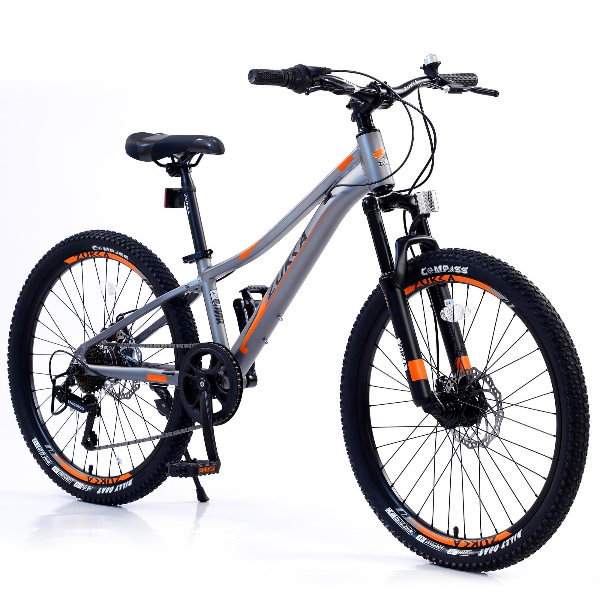 Kids Mountain Bikes 24 inch for Girls and Boys, Shimano 7Speed