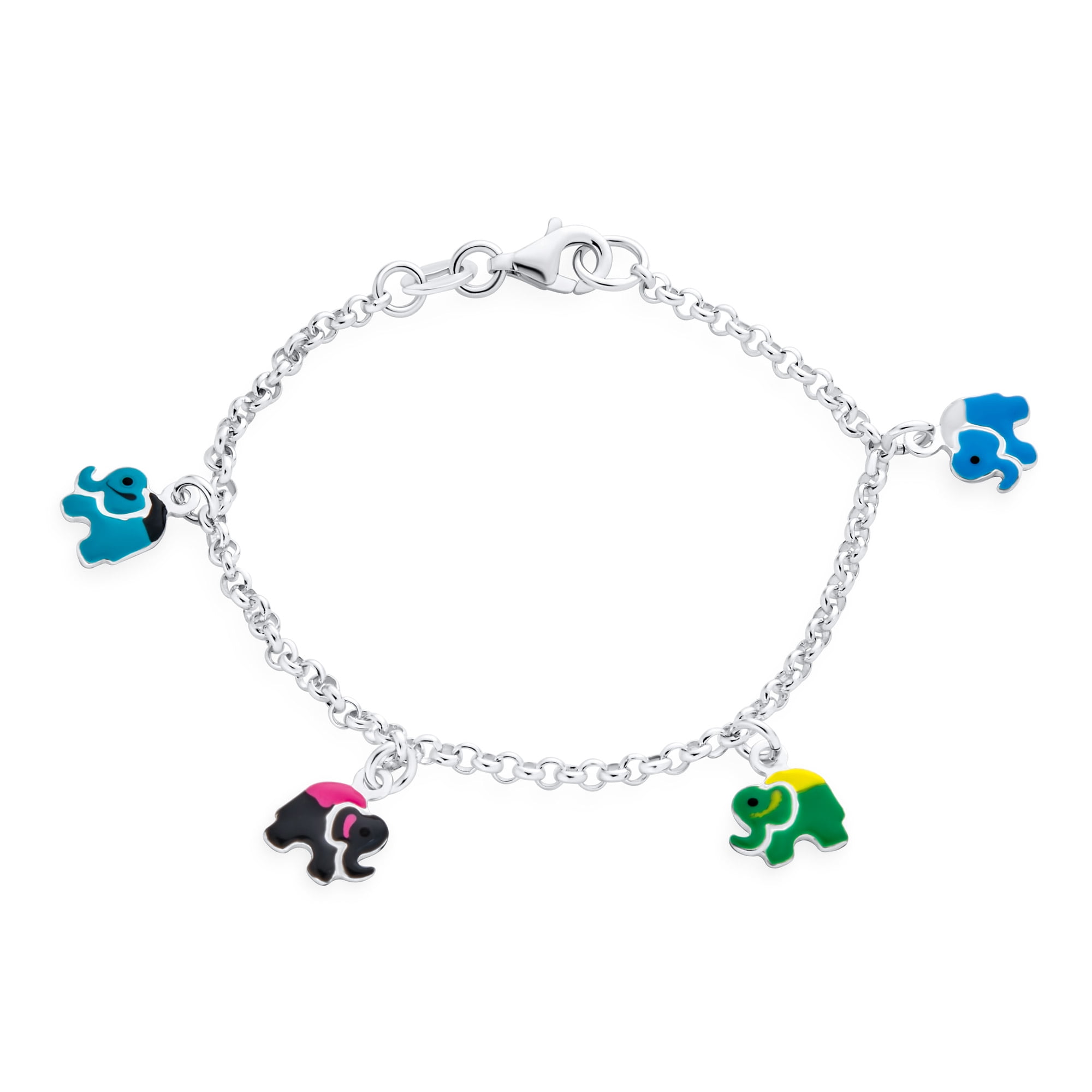 PinkSeep Beaded Bracelets for Kids- 12 Pack 36 PC, Little Girl Plastic  Bracelets, Flower Butterfly Pink Bracelet, Party Favor