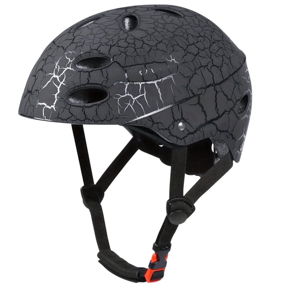 Kids Bike Helmet, Crash Style Boys and Girls Helmet, Adjustable Breathable ABS Hard Shell Skateboard Helmet for 5-14 Ages Children and Teens, Scooter Helmet for BMX Cycling, Biking,Inline Skating