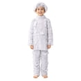 thumbnail image 1 of Kids Mummy Themed 3-Piece Party Outfit Set with Top Pants and Hood for Halloween Fall Events 4-10 Years, 1 of 8