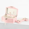 thumbnail image 1 of Kids Musical Jewelry Box with Lock and Mirror, Wooden Jewelry Organizer with Spinning Ballerina and You Are My Sunshine Music, Home Decor & Gifts for Girls, 1 of 7