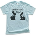 thumbnail image 1 of Kids My Butt Hurts Chocolate Bunny Shirt, Youth Kids Boy Girl T-Shirt, Easter Shirt, Chocolate Rabbit Cute Shirt, Light Blue, Medium, 1 of 4