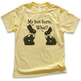 thumbnail image 1 of Kids My Butt Hurts Chocolate Bunny Shirt, Youth Kids Boy Girl T-Shirt, Easter Shirt, Chocolate Rabbit Cute Shirt, Yellow, Medium, 1 of 4