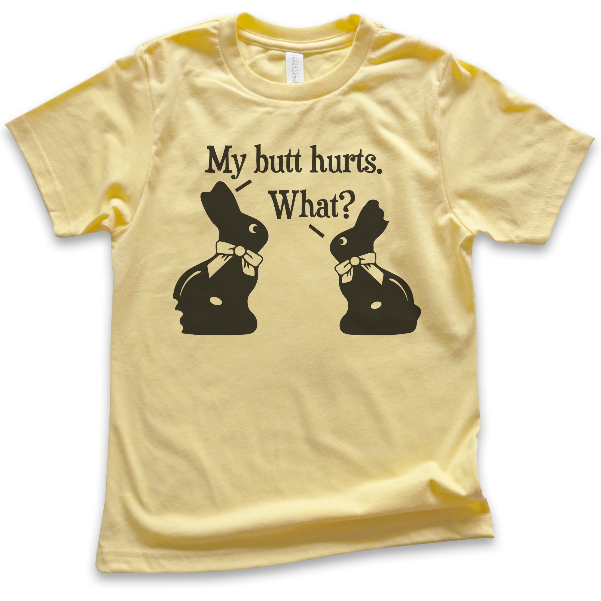 Kids My Butt Hurts Chocolate Bunny Shirt, Youth Kids Boy Girl T-Shirt,  Easter Shirt, Chocolate Rabbit Cute Shirt, Yellow, X-Large - Walmart.com