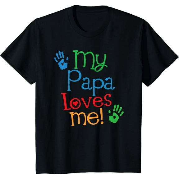 Kids My Papa Loves Me T-Shirt
