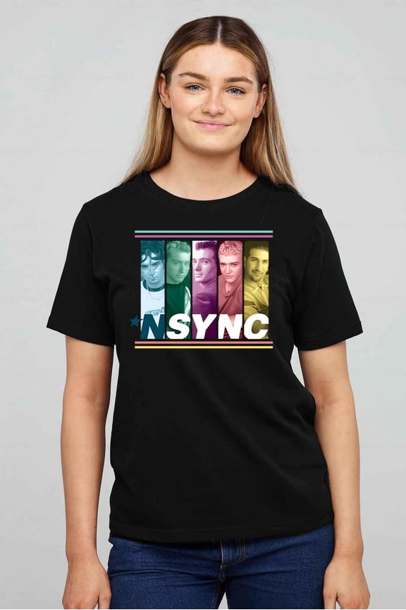 Kids NSYNC Bye Bye Bye 90s Boy Band Music T-shirt up to size 5XL.