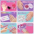 thumbnail image 1 of Kids Nail Polish Set for Girls, All-in-One Nail Art Kit with Dryer, Glitter, False Nails &, 1 of 8