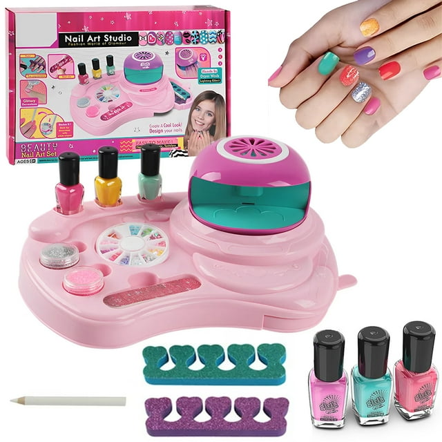 Kids Nail Polish Toys,Nail Polish Kit for Girl Ages 6-12,Teenage Girls ...